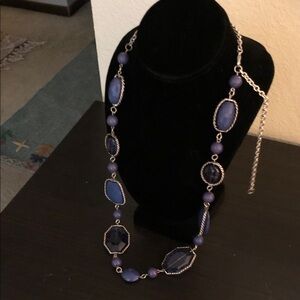 Elegant Blue and Purple Necklace